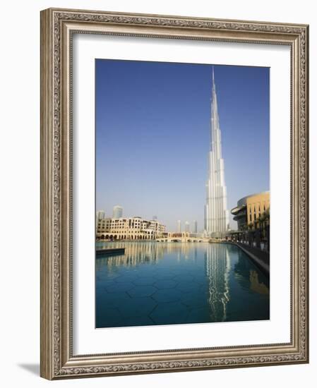 Burj Khalifa, Formerly the Burj Dubai, the Tallest Tower in the World at 818M-Amanda Hall-Framed Photographic Print