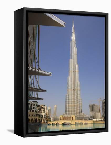 Burj Khalifa, Formerly the Burj Dubai, the Tallest Tower in the World at 818M-Amanda Hall-Framed Premier Image Canvas