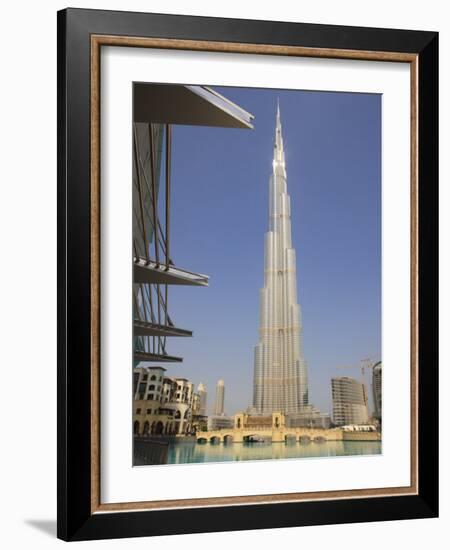 Burj Khalifa, Formerly the Burj Dubai, the Tallest Tower in the World at 818M-Amanda Hall-Framed Photographic Print