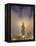 Burj Khalifa Illuminates the Clouds and Surrounding Skyline at Night, Downtown, Dubai, Uae-Amanda Hall-Framed Premier Image Canvas