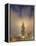 Burj Khalifa Illuminates the Clouds and Surrounding Skyline at Night, Downtown, Dubai, Uae-Amanda Hall-Framed Premier Image Canvas