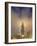 Burj Khalifa Illuminates the Clouds and Surrounding Skyline at Night, Downtown, Dubai, Uae-Amanda Hall-Framed Photographic Print