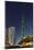 Burj Khalifa, the Highest Tower of the World, Night Photography-Axel Schmies-Mounted Photographic Print