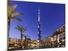 Burj Khalifa, the Highest Tower of the World, Night Photography-Axel Schmies-Mounted Photographic Print