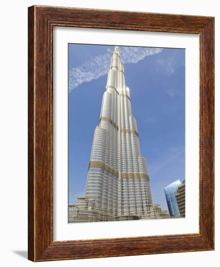 Burj Khalifa, the Tallest Building in the World at 828 Metres, Dubai, Uae-Amanda Hall-Framed Photographic Print