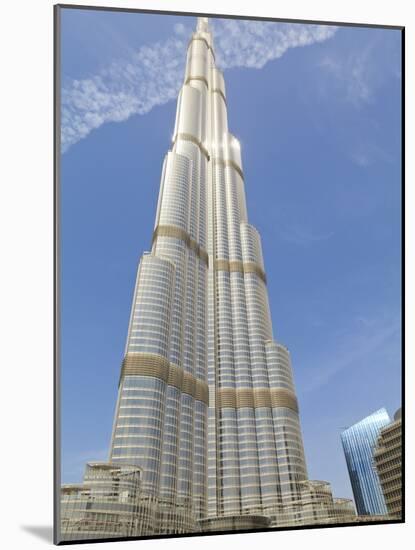 Burj Khalifa, the Tallest Building in the World at 828 Metres, Dubai, Uae-Amanda Hall-Mounted Photographic Print