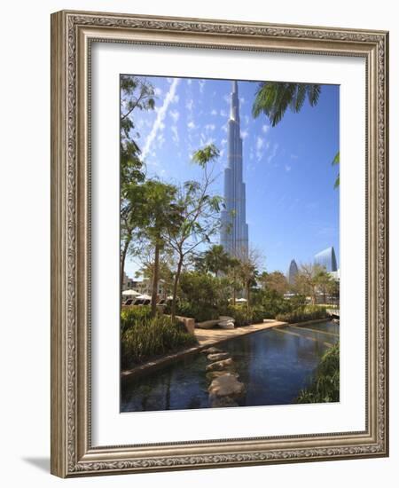 Burj Khalifa, the Tallest Man Made Structure in the World at 828 Metres, Downtown Dubai, Dubai, Uae-Amanda Hall-Framed Photographic Print