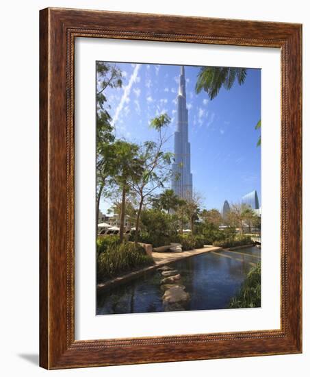 Burj Khalifa, the Tallest Man Made Structure in the World at 828 Metres, Downtown Dubai, Dubai, Uae-Amanda Hall-Framed Photographic Print