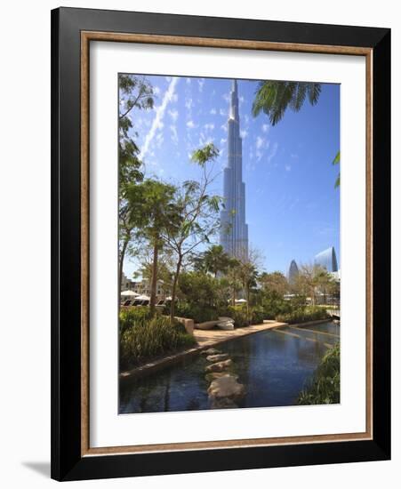 Burj Khalifa, the Tallest Man Made Structure in the World at 828 Metres, Downtown Dubai, Dubai, Uae-Amanda Hall-Framed Photographic Print