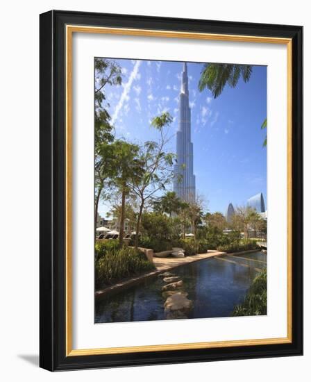 Burj Khalifa, the Tallest Man Made Structure in the World at 828 Metres, Downtown Dubai, Dubai, Uae-Amanda Hall-Framed Photographic Print