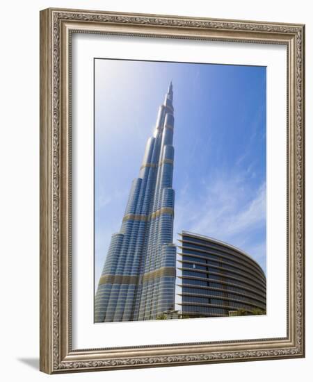 Burj Khalifa, the Tallest Man Made Structure in the World at 828 Metres, Downtown Dubai, Dubai, Uae-Amanda Hall-Framed Photographic Print