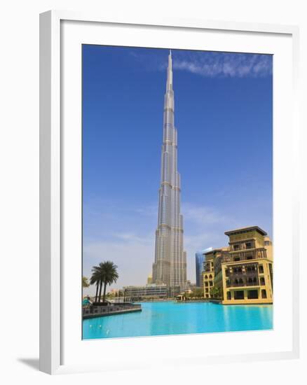 Burj Khalifa, the Tallest Man Made Structure in the World at 828 Metres, Downtown Dubai, Dubai, Uae-null-Framed Photographic Print