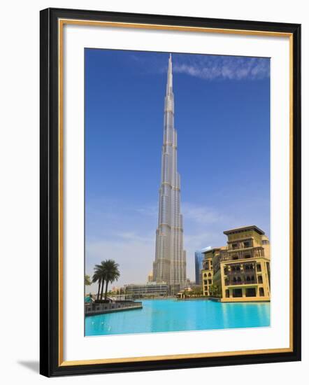 Burj Khalifa, the Tallest Man Made Structure in the World at 828 Metres, Downtown Dubai, Dubai, Uae-null-Framed Photographic Print