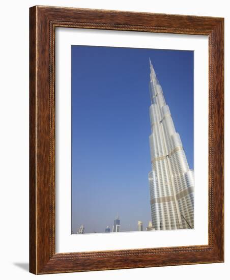 Burj Khalifa, the Tallest Tower in World at 818M, Downtown Burj Dubai, Dubai, United Arab Emirates-Amanda Hall-Framed Photographic Print