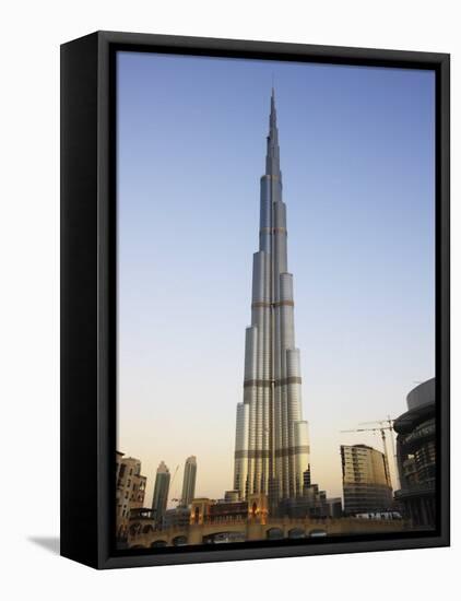 Burj Khalifa, the Tallest Tower in World at 818M, Downtown Burj Dubai, United Arab Emirates-Amanda Hall-Framed Premier Image Canvas