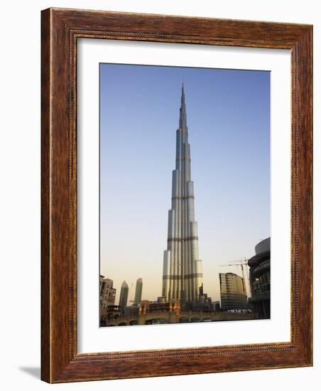 Burj Khalifa, the Tallest Tower in World at 818M, Downtown Burj Dubai, United Arab Emirates-Amanda Hall-Framed Photographic Print