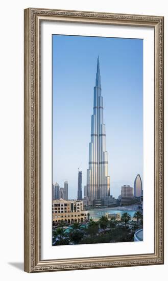 Burj Khalifa (World's Tallest Building), Downtown, Dubai, United Arab Emirates-Jon Arnold-Framed Photographic Print