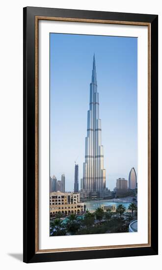 Burj Khalifa (World's Tallest Building), Downtown, Dubai, United Arab Emirates-Jon Arnold-Framed Photographic Print