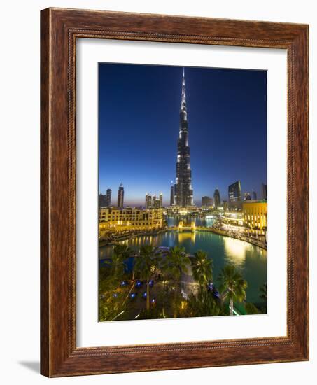 Burj Khalifa (World's Tallest Building), Downtown, Dubai, United Arab Emirates-Jon Arnold-Framed Photographic Print