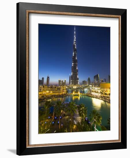 Burj Khalifa (World's Tallest Building), Downtown, Dubai, United Arab Emirates-Jon Arnold-Framed Photographic Print