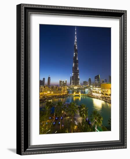 Burj Khalifa (World's Tallest Building), Downtown, Dubai, United Arab Emirates-Jon Arnold-Framed Photographic Print