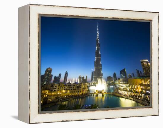 Burj Khalifa (World's Tallest Building), Downtown, Dubai, United Arab Emirates-Jon Arnold-Framed Premier Image Canvas