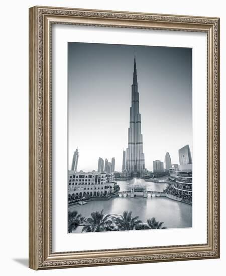 Burj Khalifa (World's Tallest Building), Downtown, Dubai, United Arab Emirates-Jon Arnold-Framed Photographic Print