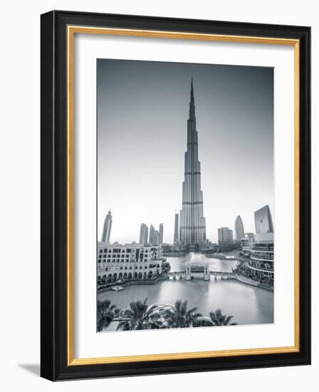 Burj Khalifa (World's Tallest Building), Downtown, Dubai, United Arab Emirates-Jon Arnold-Framed Photographic Print