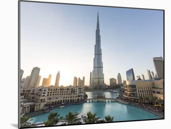 Burj Khalifa (World's Tallest Building), Downtown, Dubai, United Arab Emirates-Jon Arnold-Mounted Photographic Print