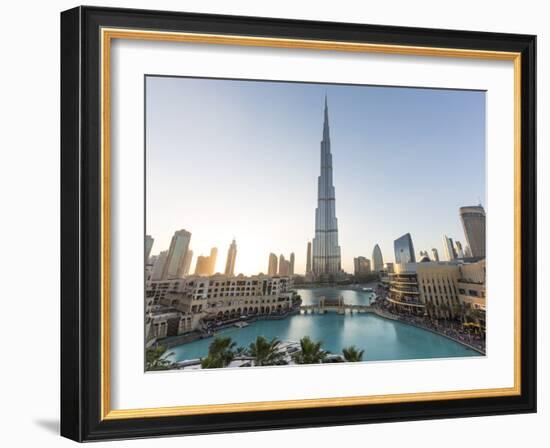 Burj Khalifa (World's Tallest Building), Downtown, Dubai, United Arab Emirates-Jon Arnold-Framed Photographic Print