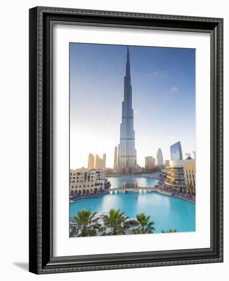 Burj Khalifa (World's Tallest Building), Downtown, Dubai, United Arab Emirates-Jon Arnold-Framed Photographic Print