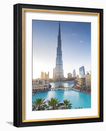 Burj Khalifa (World's Tallest Building), Downtown, Dubai, United Arab Emirates-Jon Arnold-Framed Photographic Print