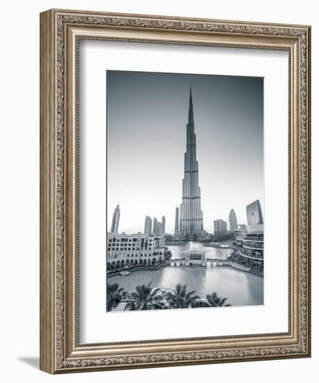 Burj Khalifa (World's Tallest Building), Downtown, Dubai, United Arab Emirates-Jon Arnold-Framed Photographic Print