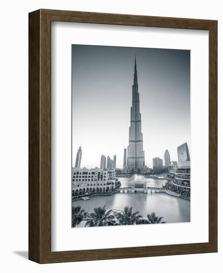 Burj Khalifa (World's Tallest Building), Downtown, Dubai, United Arab Emirates-Jon Arnold-Framed Photographic Print