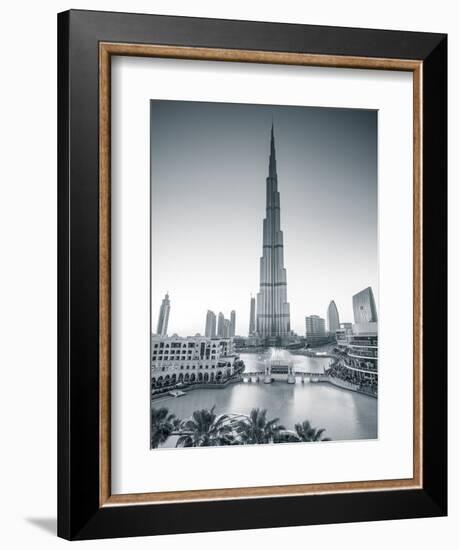 Burj Khalifa (World's Tallest Building), Downtown, Dubai, United Arab Emirates-Jon Arnold-Framed Photographic Print