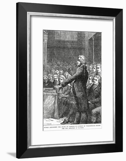 Burke Addressing the House of Commons in Support of Wilberforce's Motion for Abolition of Slavery-Charles Joseph Staniland-Framed Giclee Print