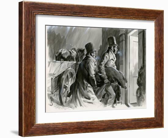 Burke and Hare Grave Robbers and Murderers-Andrew Howat-Framed Giclee Print