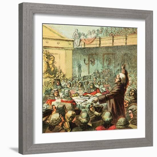 Burke, the Great Orator-English-Framed Giclee Print