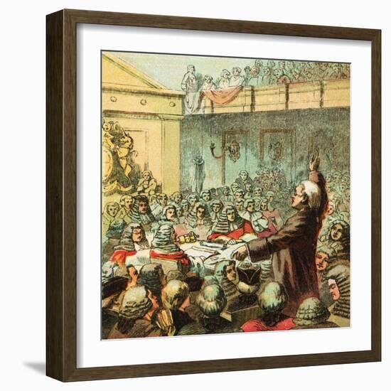 Burke, the Great Orator-English-Framed Giclee Print