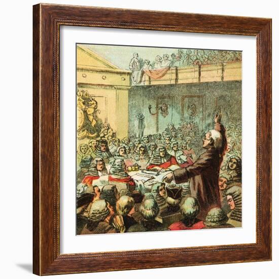 Burke, the Great Orator-English-Framed Giclee Print