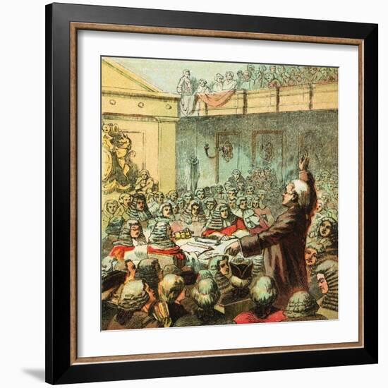 Burke, the Great Orator-English-Framed Giclee Print