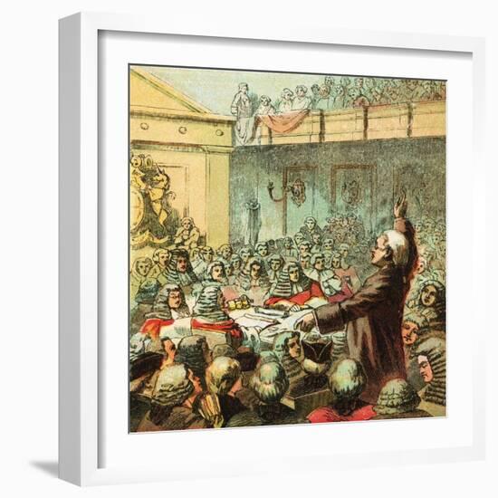 Burke, the Great Orator-English-Framed Giclee Print