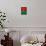 Burkina Faso Flag Butterfly, Isolated On Flag Background-suns_luck-Art Print displayed on a wall