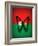 Burkina Faso Flag Butterfly, Isolated On Flag Background-suns_luck-Framed Art Print