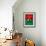 Burkina Faso Flag Butterfly, Isolated On Flag Background-suns_luck-Framed Art Print displayed on a wall