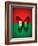 Burkina Faso Flag Butterfly, Isolated On Flag Background-suns_luck-Framed Art Print