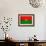 Burkina Faso Flag Design with Wood Patterning - Flags of the World Series-Philippe Hugonnard-Framed Premium Giclee Print displayed on a wall