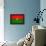 Burkina Faso Flag Design with Wood Patterning - Flags of the World Series-Philippe Hugonnard-Framed Stretched Canvas displayed on a wall