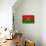 Burkina Faso Flag Design with Wood Patterning - Flags of the World Series-Philippe Hugonnard-Framed Stretched Canvas displayed on a wall
