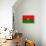 Burkina Faso Flag Design with Wood Patterning - Flags of the World Series-Philippe Hugonnard-Framed Stretched Canvas displayed on a wall